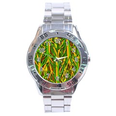 Upside-down Forest Stainless Steel Analogue Watch by Valentinaart