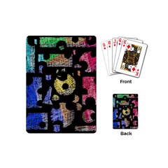 Colorful Puzzle Playing Cards (mini)  by Valentinaart