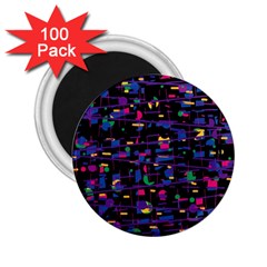 Purple Galaxy 2 25  Magnets (100 Pack)  by Valentinaart