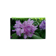 Purple Rhododendron Flower Cosmetic Bag (xs)