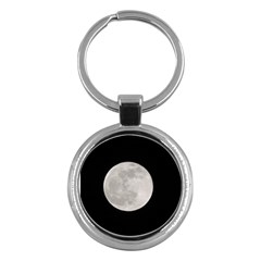 Full Moon At Night Key Chains (round)  by picsaspassion