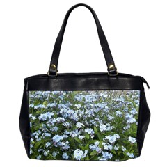 Blue Forget-me-not Flowers Office Handbags (2 Sides)  by picsaspassion