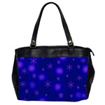 Blue Xmas design Office Handbags (2 Sides) 