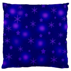 Blue Xmas Design Standard Flano Cushion Case (two Sides) by Valentinaart