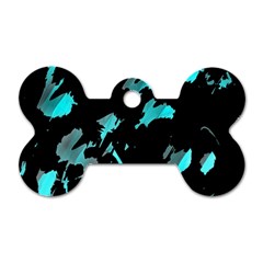 Painter Was Here - Cyan Dog Tag Bone (one Side) by Valentinaart