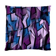 Purple Decorative Abstract Art Standard Cushion Case (one Side) by Valentinaart