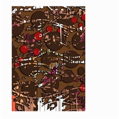 Brown Confusion Large Garden Flag (two Sides) by Valentinaart
