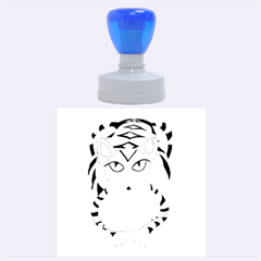 Peacock Tabby Rubber Round Stamps (large) by jbyrdyoga