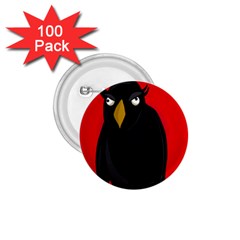 Halloween - Old Raven 1 75  Buttons (100 Pack)  by Valentinaart