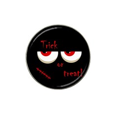 Halloween  trick Or Treat  - Monsters Red Eyes Hat Clip Ball Marker (4 Pack) by Valentinaart