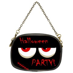 Halloween Party - Red Eyes Monster Chain Purses (one Side)  by Valentinaart
