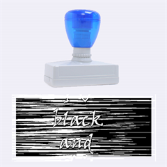 I Love Black And White Rubber Stamps (large)