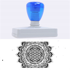 Flower Of Life Indian Ornaments Mandala Universe Rubber Address Stamps (xl) by EDDArt
