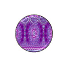 India Ornaments Mandala Pillar Blue Violet Hat Clip Ball Marker (10 Pack) by EDDArt