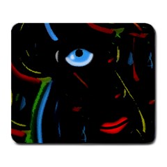 Black Magic Woman Large Mousepads by Valentinaart
