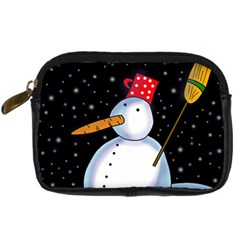 Lonely Snowman Digital Camera Cases by Valentinaart