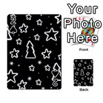 Black and white Xmas Playing Cards 54 Designs 