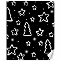 Black And White Xmas Canvas 16  X 20   by Valentinaart