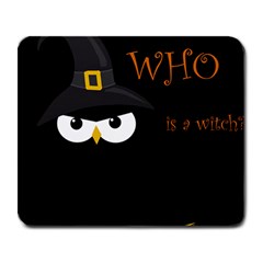 Who Is A Witch? Large Mousepads by Valentinaart