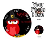 Who is a witch? - red Playing Cards 54 (Round)  Front - Spade3
