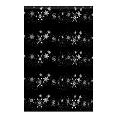 Black Elegant  Xmas Design Shower Curtain 48  X 72  (small)  by Valentinaart
