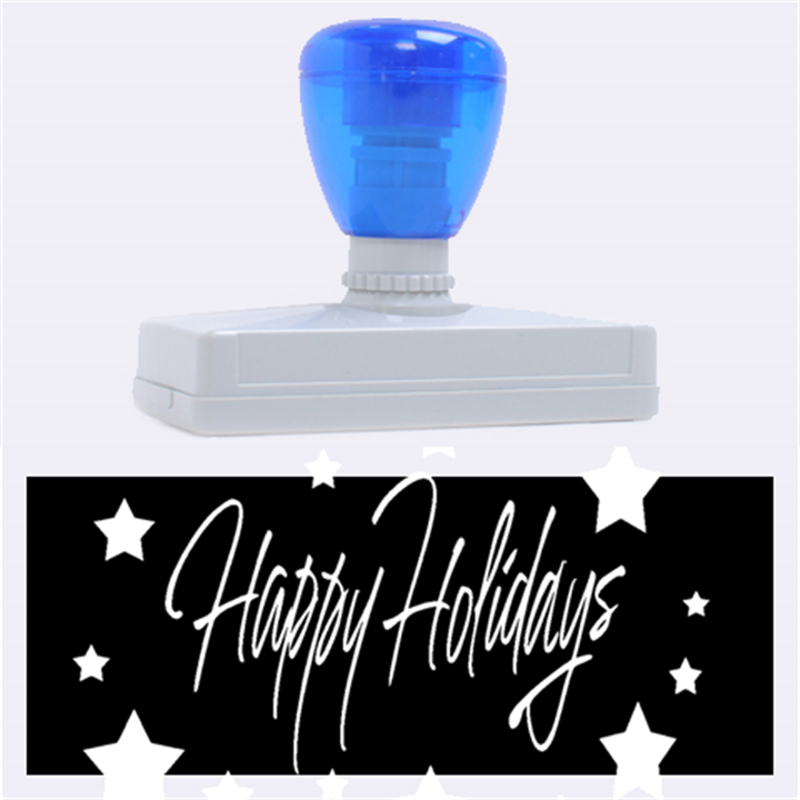 Happy Holidays 3 Rubber Address Stamps (XL)