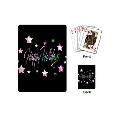 Happy Holidays 5 Playing Cards (mini)  by Valentinaart