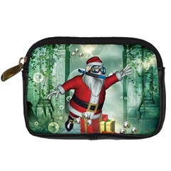 Funny Santa Claus In The Underwater World Digital Camera Cases by FantasyWorld7
