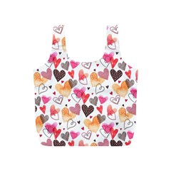Colorful Cute Hearts Pattern Full Print Recycle Bags (s)  by TastefulDesigns