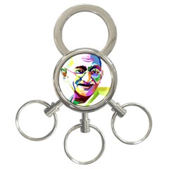 Ghandi 3-ring Key Chains