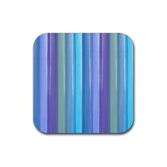 Provence Fields Lavender Pattern Rubber Square Coaster (4 Pack)  by DanaeStudio
