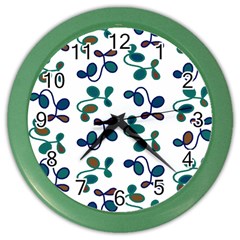 Green Garden Color Wall Clocks by Valentinaart