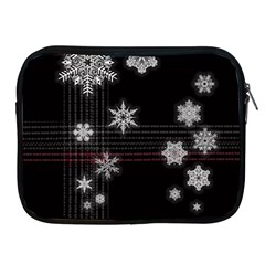 Shining Snowflakes Apple Ipad 2/3/4 Zipper Cases