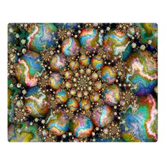 Marbled Spheres Spiral Double Sided Flano Blanket (large)  by WolfepawFractals