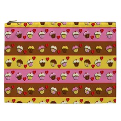 Cupcakes Pattern Cosmetic Bag (xxl)  by Valentinaart