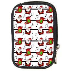 Xmas Song Pattern Compact Camera Cases by Valentinaart