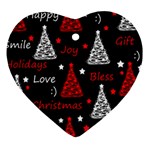 New Year pattern - red Ornament (Heart) 