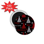 New Year pattern - red 1.75  Magnets (100 pack) 