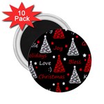 New Year pattern - red 2.25  Magnets (10 pack) 