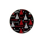 New Year pattern - red Hat Clip Ball Marker (10 pack)