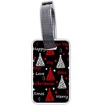 New Year pattern - red Luggage Tags (One Side) 