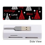 New Year pattern - red Memory Card Reader (Stick) 