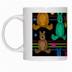 Teddy Bear 2 White Mugs by Valentinaart