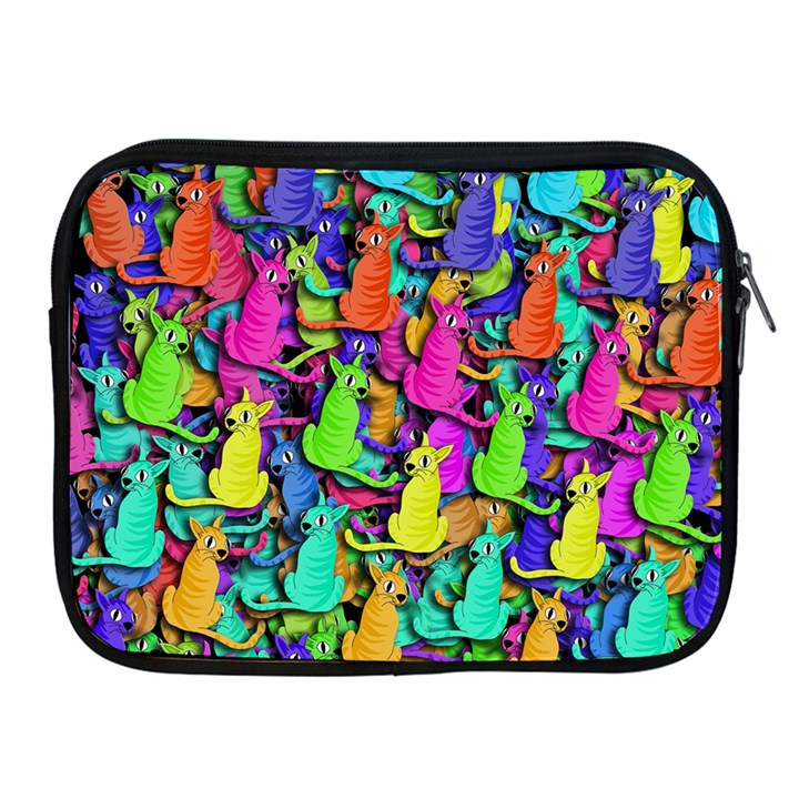 Colorful cats Apple iPad 2/3/4 Zipper Cases