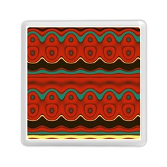 Orange Black And Blue Pattern Memory Card Reader (square)  by digitaldivadesigns