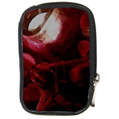 Dark Red Candlelight Candles Compact Camera Cases by yoursparklingshop