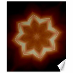 Christmas Flower Star Light Kaleidoscopic Design Canvas 8  X 10  by yoursparklingshop