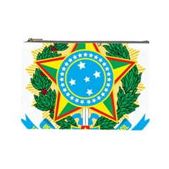 Coat Of Arms Of Brazil Cosmetic Bag (large)  by abbeyz71