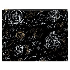 Abstract Mind - Brown Cosmetic Bag (xxxl)  by Valentinaart
