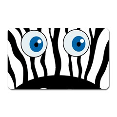 Blue Eye Zebra Magnet (rectangular) by Valentinaart